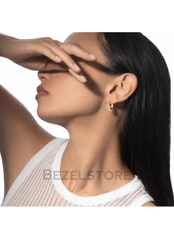 Серьги Messika Move Pave Hoop 04993-YG