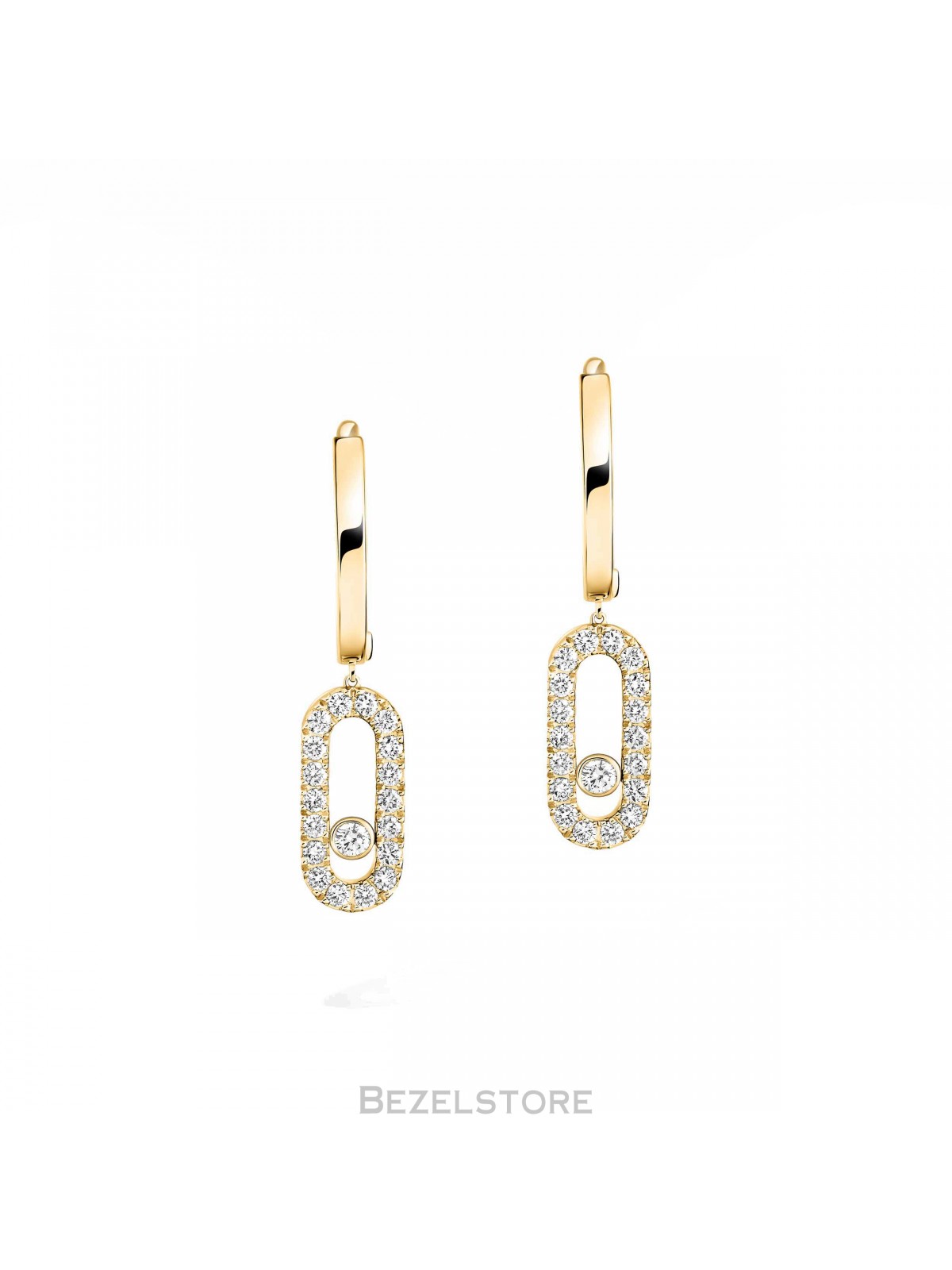Серьги Messika Move Uno Hoop Earrings 12037-YG