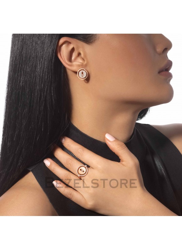 Серьги Messika Lucky Move Diamond Pave Stud 11572-PG