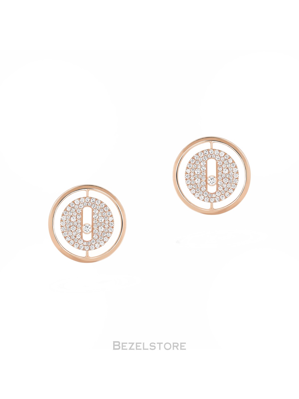 Серьги Messika Lucky Move Diamond Pave Stud 11572-PG