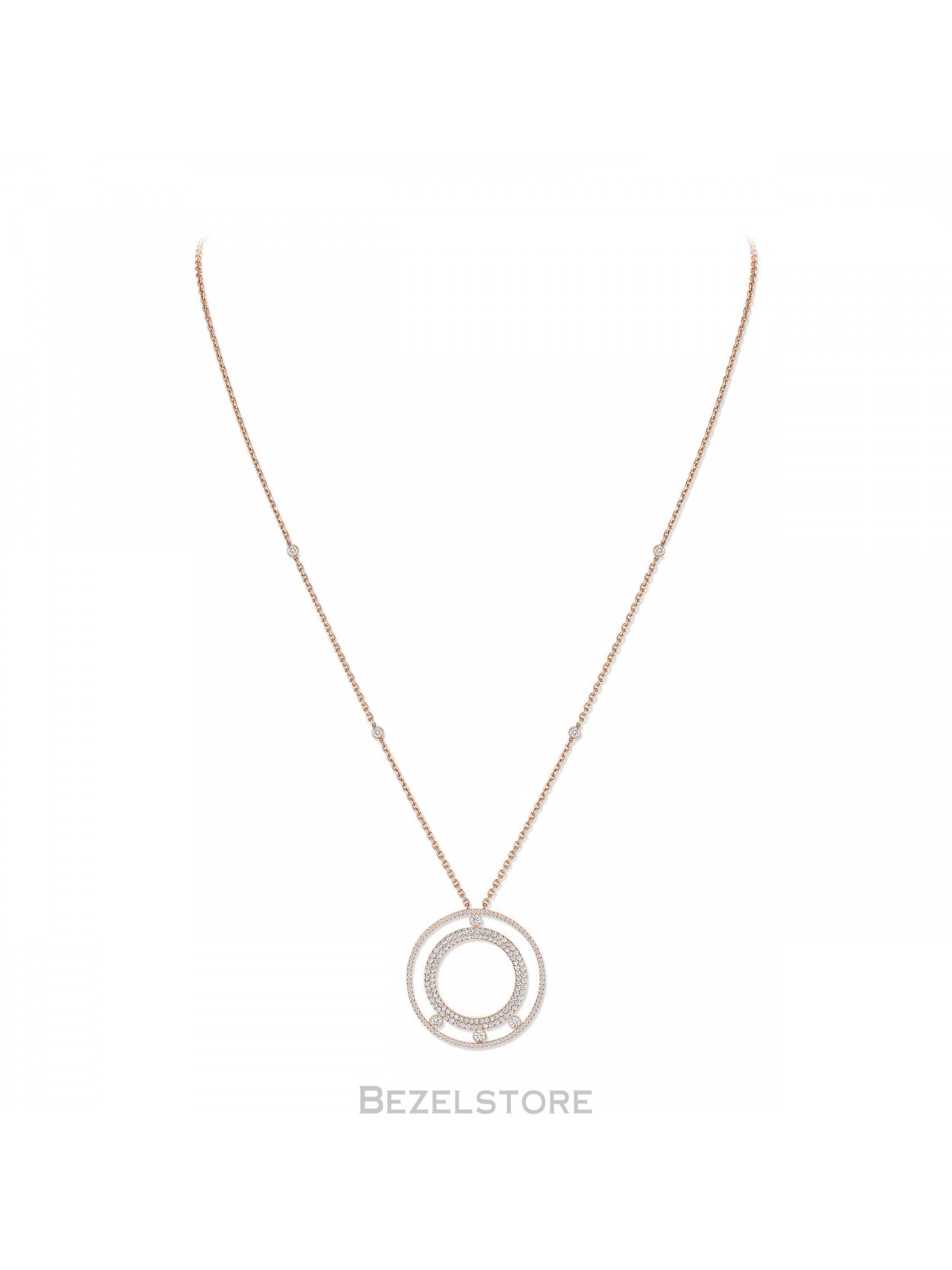 Колье Messika Move Romane Long Diamond Pave Necklace 11317-PG