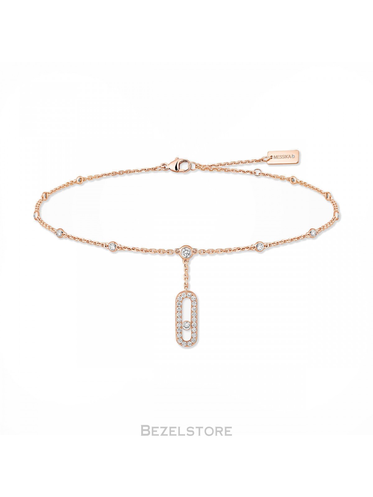 Браслет Messika Move Uno Ankle Bracelet Pave 06592-PG