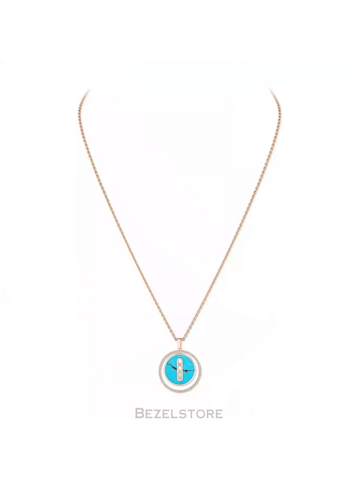 Колье Messika Turquoise Lucky Move MM 10836-PG