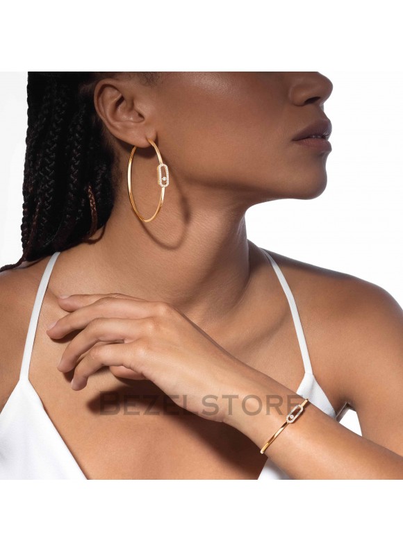 Браслет Messika Move Uno Pave Flex Bangle MM 12057-YG