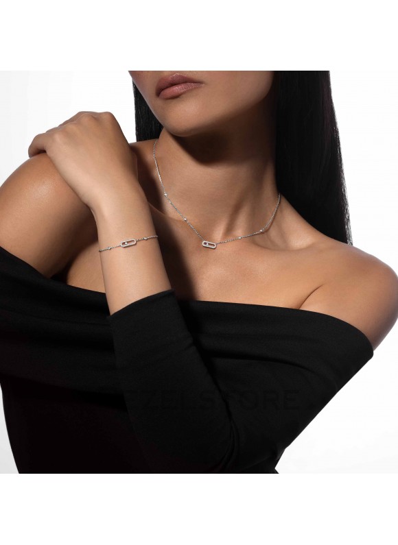 Браслет Messika Move Uno Pave 04706-WG