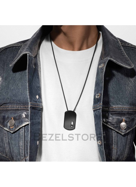Колье Messika Move Titanium Black LM Pendant Necklace 13195-TB