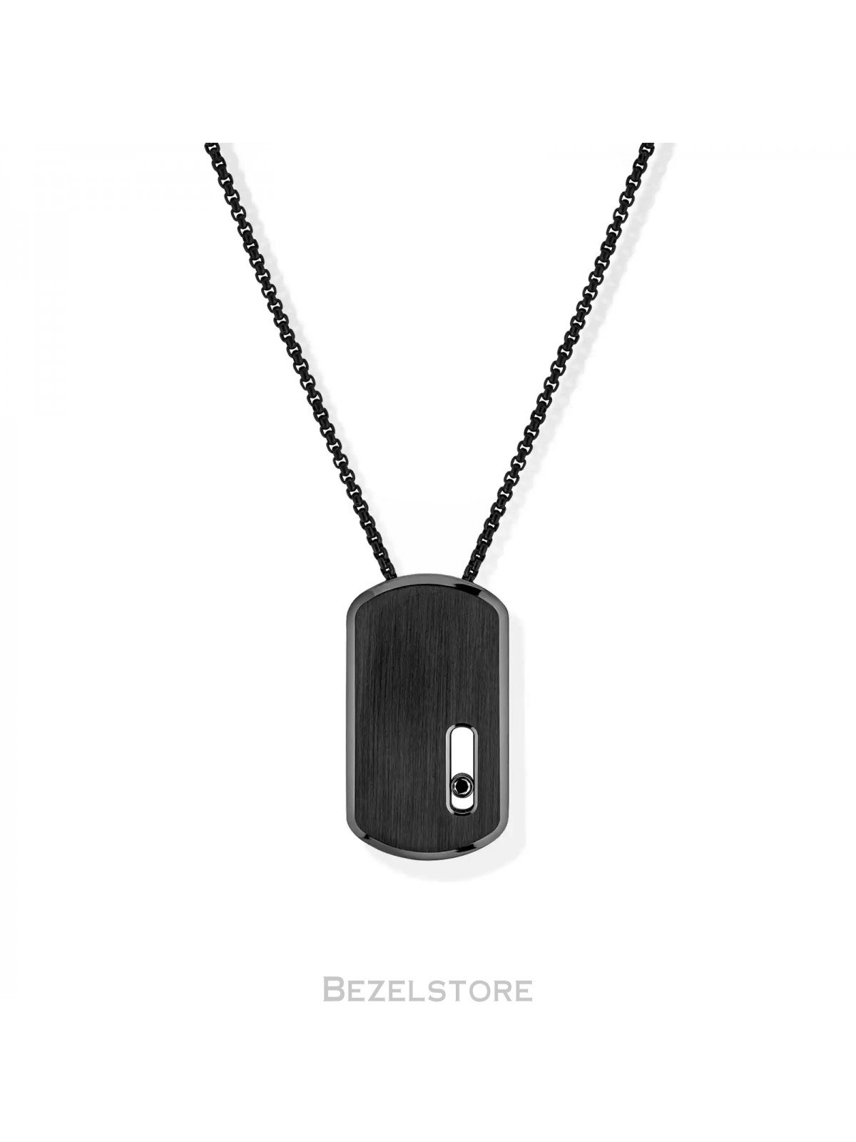 Колье Messika Move Titanium Black LM Pendant Necklace 13195-TB
