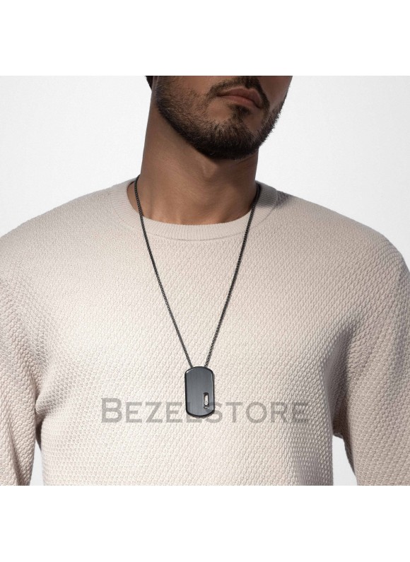 Колье Messika Move Titanium Graphite LM Pendant Necklace 13194-TG