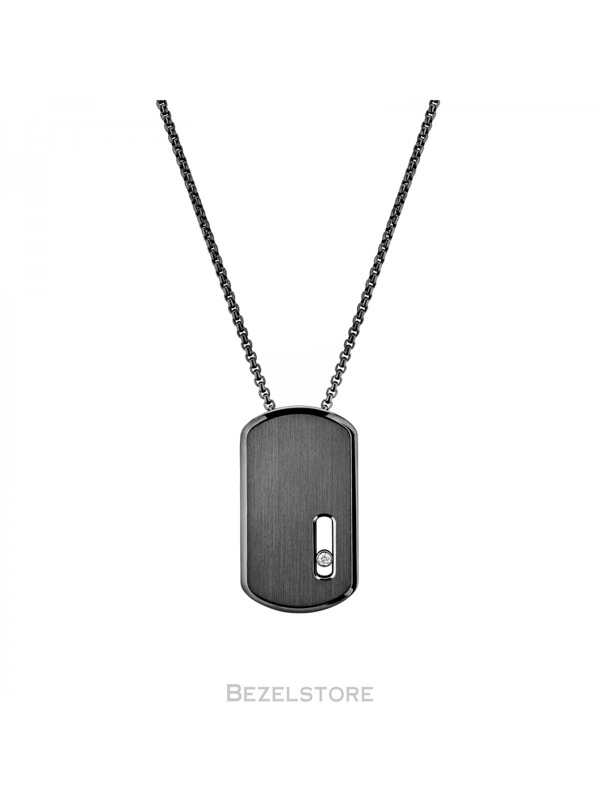 Колье Messika Move Titanium Graphite LM Pendant Necklace 13194-TG