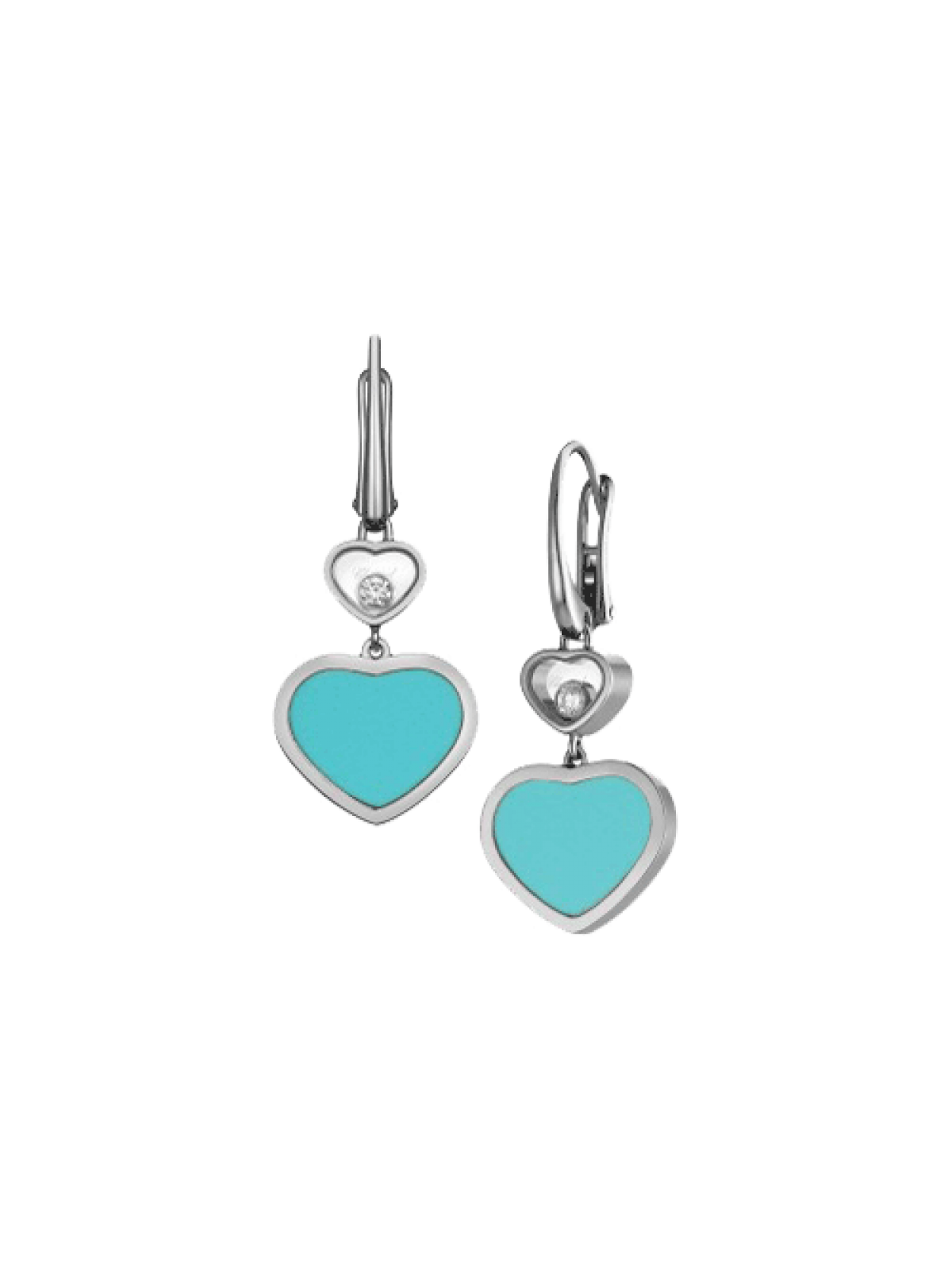 Серьги Chopard Happy Diamonds Earrings Happy Hearts 837482-1410