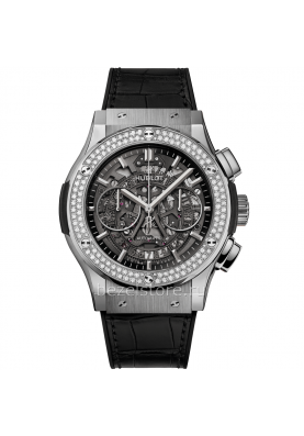 Hublot Classic Fusion Aerofusion Titanium Chronograph Diamonds 45 mm 525.NX.0170.LR.1104